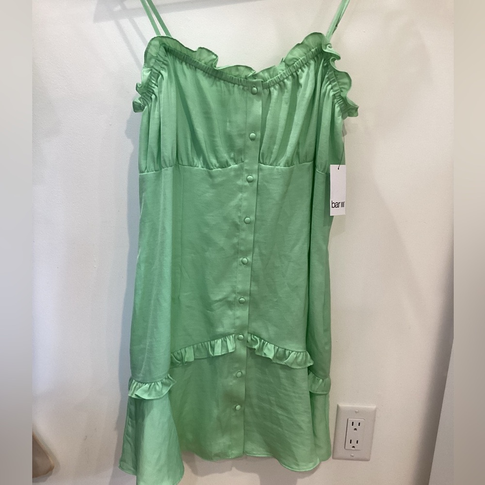 Bar III Soft Pistachio mini dress